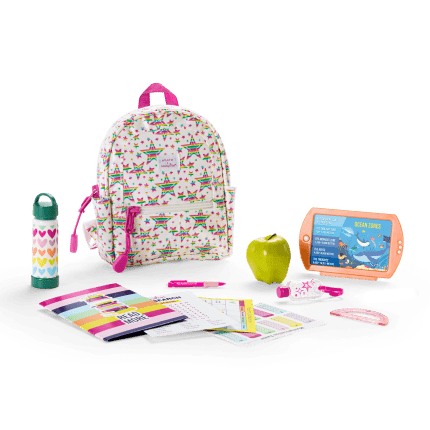 Star Student Backpack Set for 18-inch Dolls