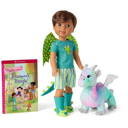 Bryant™ Doll, Book & Crisella™ the Dragon