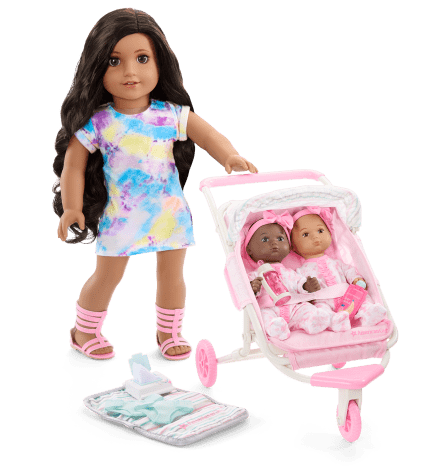 Little Bitty Baby™ Double Stroller Set for 7.75-inch Dolls