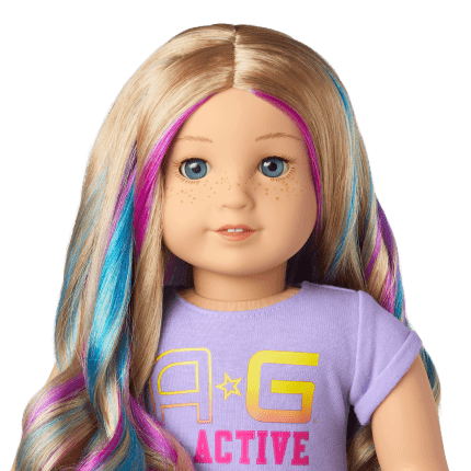 Truly Me™ 18-inch Doll #110 with wavy blonde hair